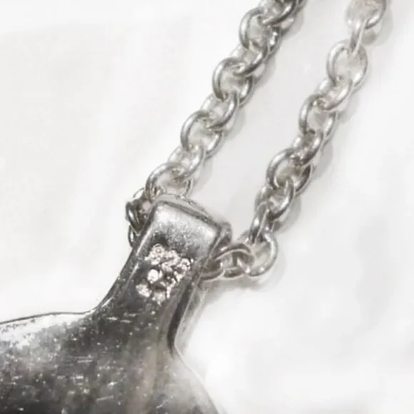 STERLING SILVER PINK SAPPHIRE PENDANT NECKLACE NEW - Picture 3 of 5